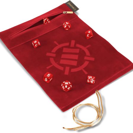 ENHANCE Roll-on-a-Scroll™ Dice Case & Dice Set (Red)