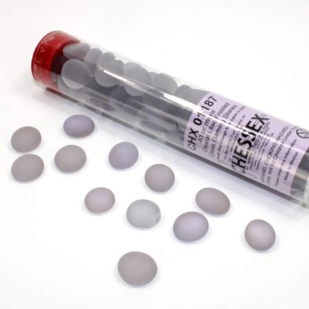 Frosted Crystal Lilac, Glass Stones Tube